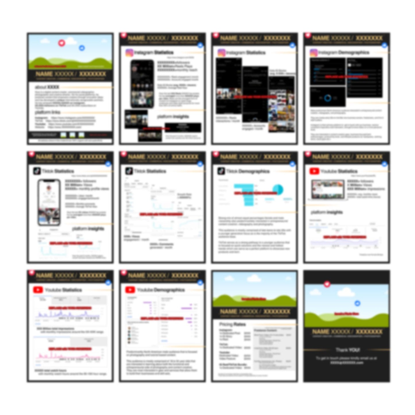 creator media kit template