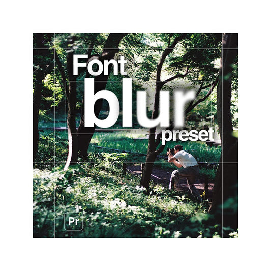 blur font preset